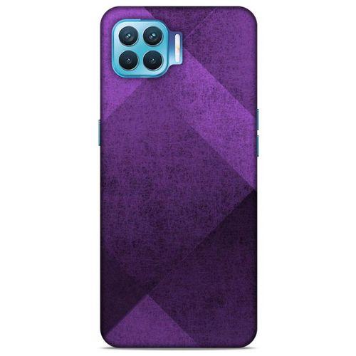 Oppo Reno 4 Lite Uyumlu Kılıf Mor Delisi (16) Kalın Kılıf Üçgen