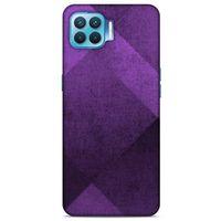 Oppo Reno 4 Lite Uyumlu Kılıf Mor Delisi (16) Kalın Kılıf Üçgen