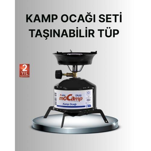 Kompakt Kamp Ocağı Seti Gaz Tüplü Ayarlanabilir Alevli 400g Hafif Tasarım