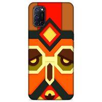 Lopard Oppo A72 Uyumlu Kılıf Soyut Sanat (6) Desenli Silikon Kılıf