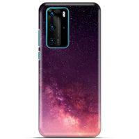 Lopard Huawei P40 Pro Uyumlu Kılıf Gece'S (10) Full Koruma Kılıfı Kızıl Gece