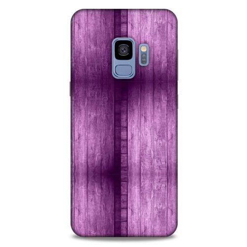 Samsung Galaxy S9 Uyumlu Kılıf Mor Delisi (15) Antişok Kılıf Tahta