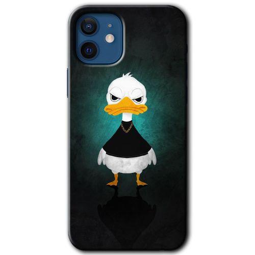 iPhone 12 Mini Kılıf HD Desen Baskılı Arka Kapak - Angry Duck + Kırılmaz Cam
