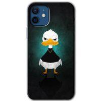 iPhone 12 Mini Kılıf HD Desen Baskılı Arka Kapak - Angry Duck + Kırılmaz Cam