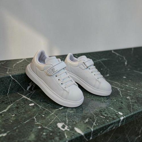 Bestof 150pf Beyaz Renk Cırtlı Hafif Fuspetli Çocuk Spor Ayakkabı