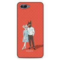 Oppo Rx17 Neo Kılıf FunnyMaX (15) Antişok Kılıf Kırmızı Kedi Köpek
