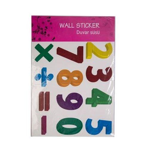 Defter Sticker,Laptop Sticker Rakamlı Desen Pvc 48X33X0,5Cm