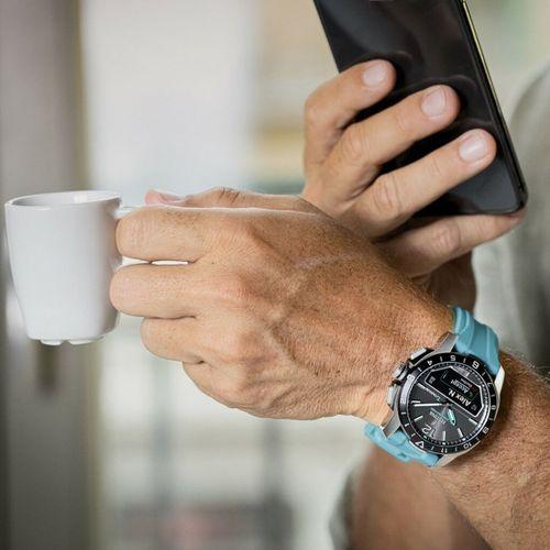 Festina F23000/5 Connected D Black Quartz Silikon Mavi 44 mm Erkek Kol Saati