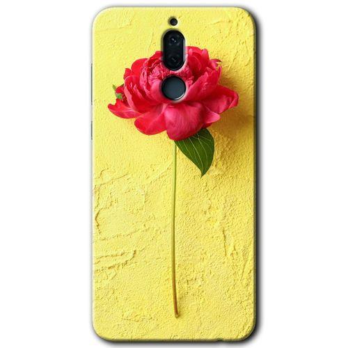 Huawei Mate 10 Lite Kılıf HD Desen Baskılı Arka Kapak - Kırmızı Gül