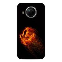 Lopard Xiaomi Redmi Note 9 Pro 5G Uyumlu Kılıf FireX (30) Silicone Case Ateş Kartal