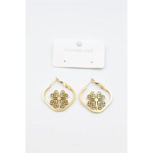 Çiçek Küpe - Altın