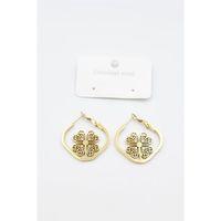 Çiçek Küpe - Altın