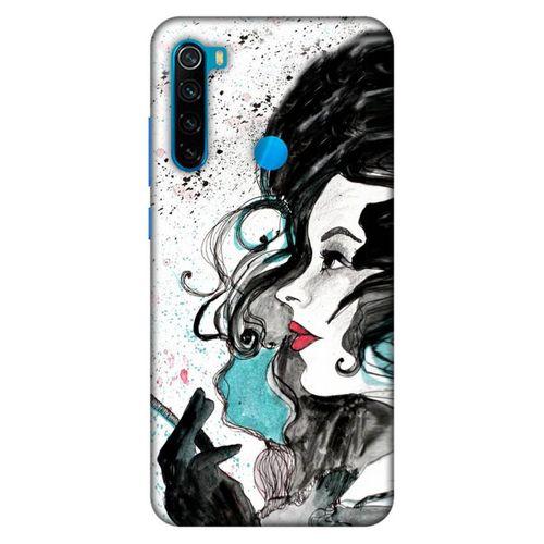 Lopard Xiaomi Redmi Note 8 Uyumlu Kılıf Sürreal Yüzler ♀ (24) Darbe Emici Kılıf Desenli