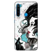 Lopard Xiaomi Redmi Note 8 Uyumlu Kılıf Sürreal Yüzler ♀ (24) Darbe Emici Kılıf Desenli