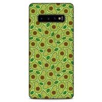 Frutix Avokado 01 Samsung Galaxy S10 Plus Kılıf Desenli Silikon