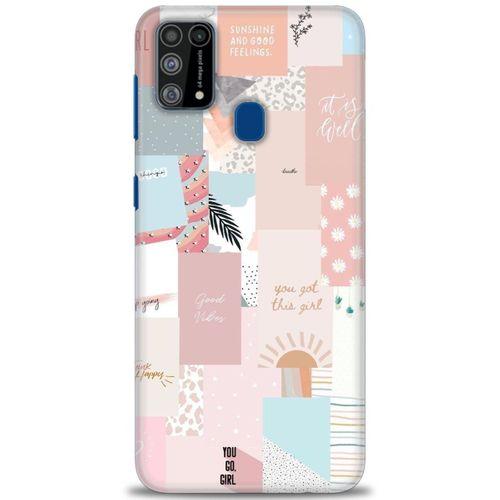 Samsung Galaxy M31 Kılıf HD Baskılı Kılıf - Girl + Tam Ekran Koruyucu