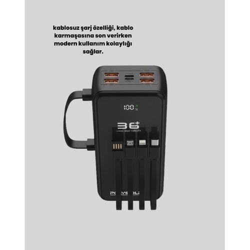 Kablosuz Şarj Özellikli Güç Bankası Gün Boyu Kesintisiz Enerji