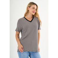 ALEXANDERGARDI V Yaka Çizgili T-shirt