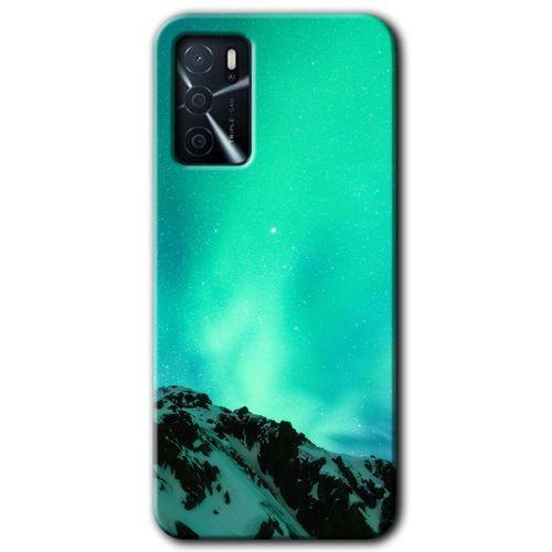 Oppo A16 HD Baskılı Kılıf + 9D Tam Ekran Koruyucu - Aurora