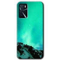 Oppo A16 HD Baskılı Kılıf + 9D Tam Ekran Koruyucu - Aurora