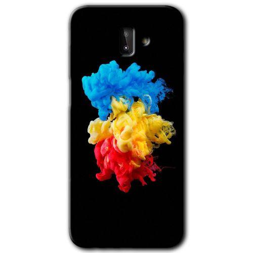 Galaxy J8 Kılıf HD Desen Baskılı Arka Kapak - Black 1