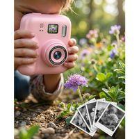 Eğitici Çocuk Kamerası Anında Baskı 4 Rulo Kağıt Ve 5 Kalem Set Hediyeli