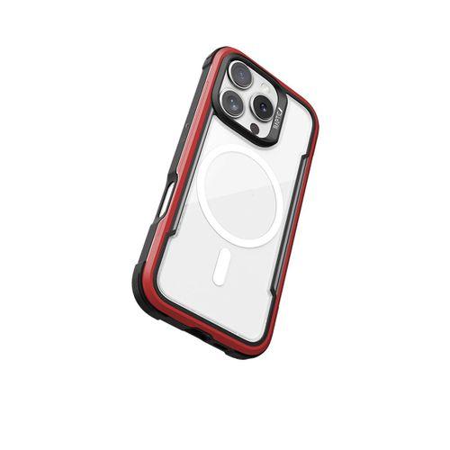 Apple iPhone 16 Pro Kılıf M-safe Şarj Özellikli Airbagli Raptic Shield Serisi Şeffaf Arka Yüzey Kapak