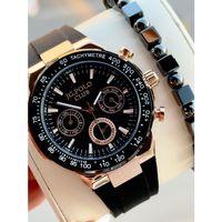 JG.Polo Club Silikon Kordon 2 Yıl Garantili 5 Atm Suya Dayanıklı Erkek Kol Saati+Bileklik SL.11908.4