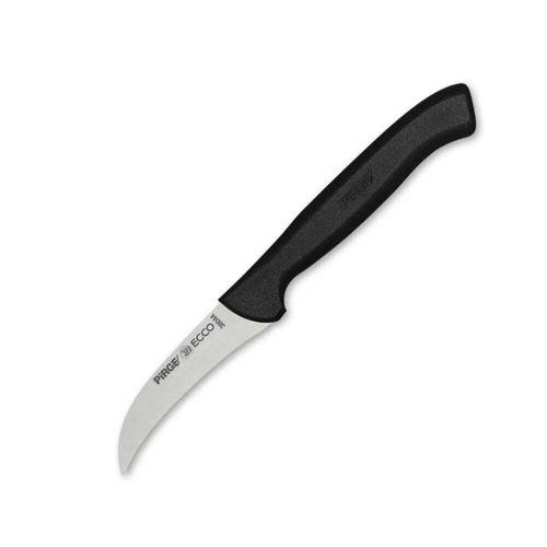 38044 Ecco Kıvrık Eğri Sebze Dekor Bıçağı 7,5 Cm - Siyah