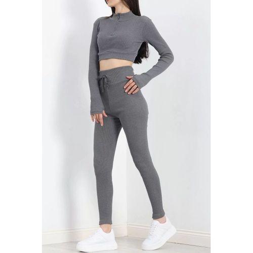 pilelistore Fermuarlı Kaşkorse Takım Füme