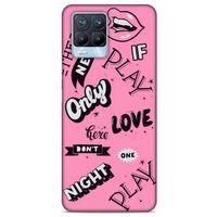 Realme 8 Pro Uyumlu Kılıf Pembe Delisi (42) Rugged Armor Kılıf Tipografi