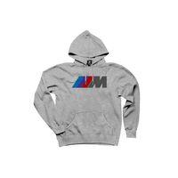BMW M Power Logo Gri Kapşonlu Sweatshirt Hoodie