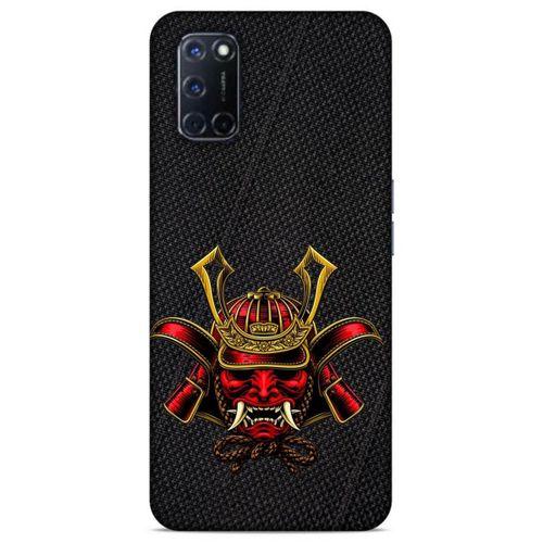 Lopard Oppo A72 Uyumlu Kılıf Tattoo's (36) Glitter Kılıf Kırmızı Şeytan