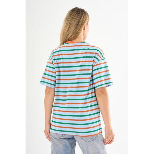 ALEXANDERGARDI Cep Detaylı Çizgili T-shirt