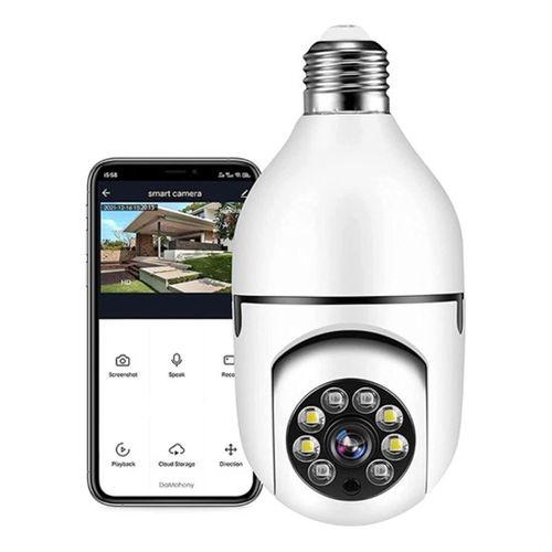 WiFi 360 Panoramik Ampul Kamera Gece Görüş Ses Akıllı Hareket Algılayıcı (K95)