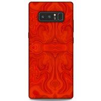 Mermer Desenli (39) Tema Liquid Crystal Kılıf Falu Kırmızı Samsung Galaxy Note 8 Kılıf