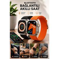 Bluetooth Bağlantılı 49mm Dokunmatik Akıllı Saat Sağlık Ve Spor Takip Özellikli