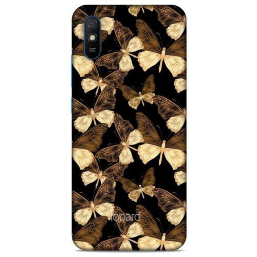 Xiaomi Redmi 9A Kılıf Kelebek Etkisi (41) Tank Kılıf Bej Yeşil