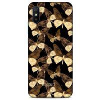 Xiaomi Redmi 9A Kılıf Kelebek Etkisi (41) Tank Kılıf Bej Yeşil