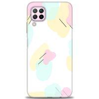 Huawei P40 Lite Kılıf HD Baskılı Kılıf - Renkler Çubuklar + Tam Ekran Koruyucu