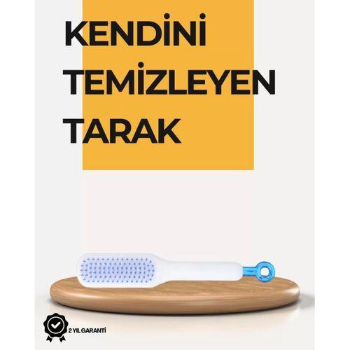 Kendi Kendini Temizleyen Saç Tarağı – Anti-statik, Silikon Uçlu, Abs Malzeme, 22x4 Cm