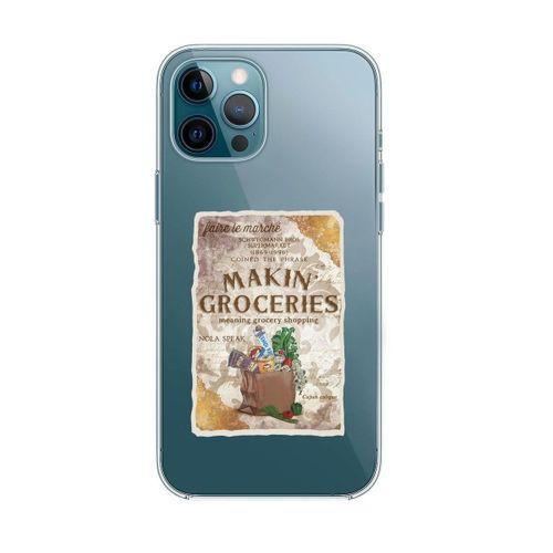 iPhone 12 Pro Makin Groceries Premium Şeffaf Silikon Kılıf