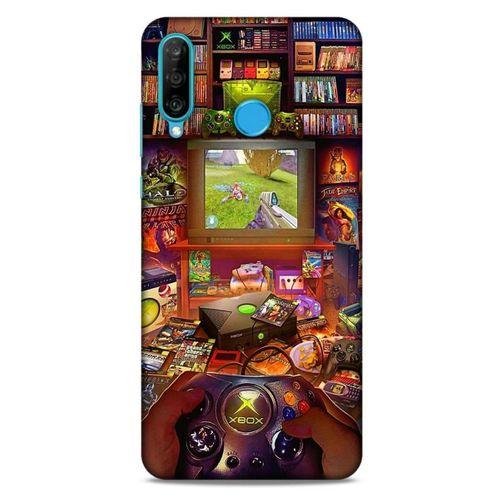 Retro (47) Desen Crystal Flex Kılıf Renkli Huawei P30 Lite Kılıf
