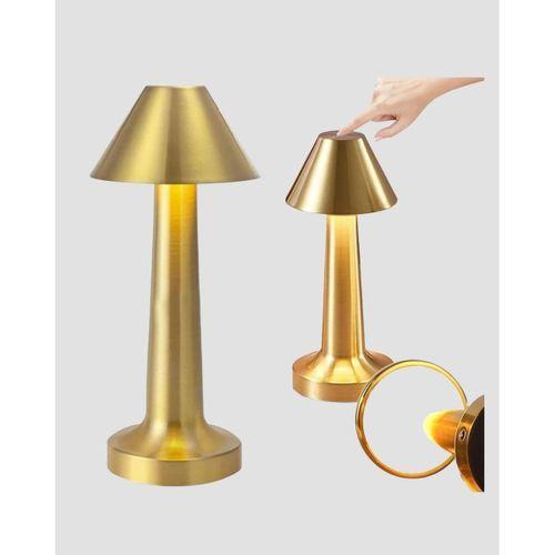 Şarjlı Masa Lambası 3 Işık Modu Kademesiz Karartma Metal Gövde