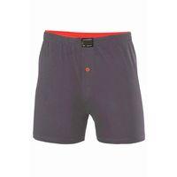 Düğmeli Pamuklu Erkek Penye Boxer Füme - 1146A