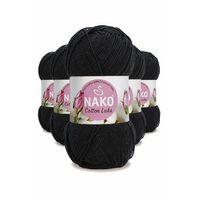 5 Adet Cotton Lüks Yelek Tunik Kazak Bluz Hırka İpi Yünü Siyah 97568