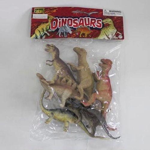 Eğitici Oyuncak SH-9001-Vardem Poşetli 6Pcs 8 İnch  Çiftlik Hayvan ve Dinozor Set