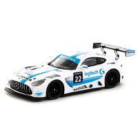 Çocuk Tarmac Works 1:64 X Logitech Mercedes AMG GT3 Logitech G Race with Plastic Truck Packaging