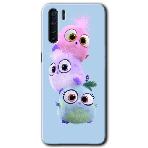 Oppo A91 Kılıf HD Desen Baskılı Arka Kapak + Temperli Cam - Puffy