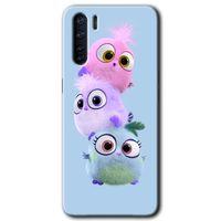 Oppo A91 Kılıf HD Desen Baskılı Arka Kapak + Temperli Cam - Puffy